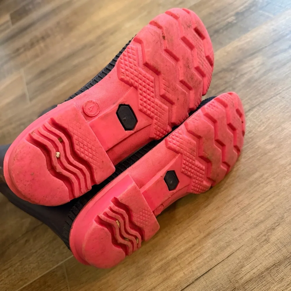 Kamik Kids‎ Girls Big 4 Rain Boots Pink Navy Outdoor Weather Summer Fall Walking